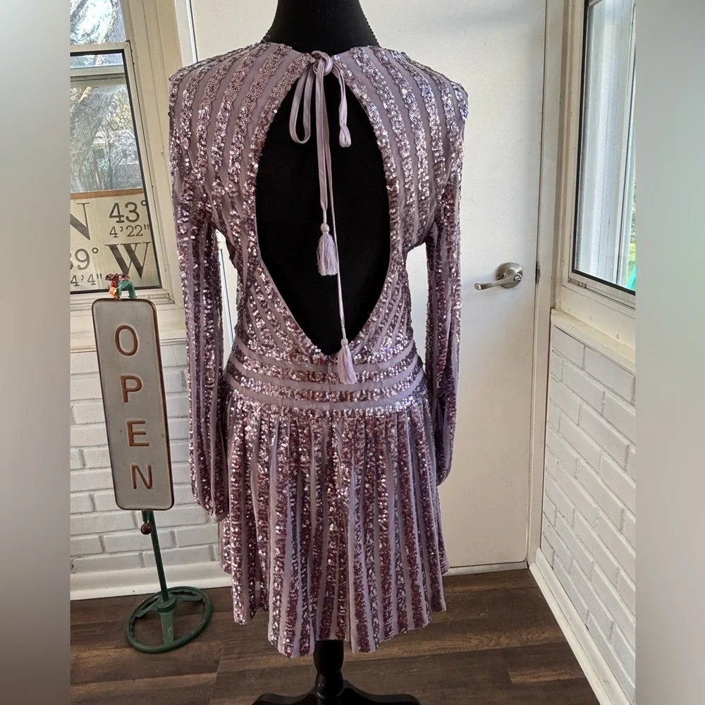 Anthropologie purple sequin